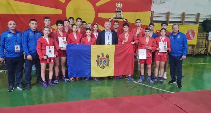 Lotul național de sambo al Moldovei câștigă 16 medalii la Campionatul Balcanic pentru cadeți și juniori