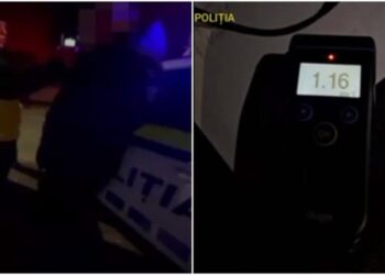 Bărbat prins beat criță la volan, riscă închisoare după ce a condus haotic o Dacia prin capitală