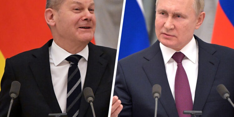 «Будем на связи». Путин и Шольц созвонились впервые за два года, Зеленский был против