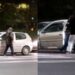 Beat criță, a provocat un accident și a vrut să fugă: Momentul, în care un șofer este reținut de alți bărbați, la Botanica