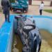 Imagine surprinzătoare: BMW căzut într-o piscină, lângă Tiraspol