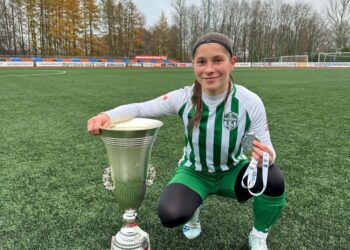 A câștigat titlul de vicecampioană în Lituania: Atacanta echipei naționale feminine de fotbal, Iuliana Colnic, a înscris 18 goluri în acest sezon