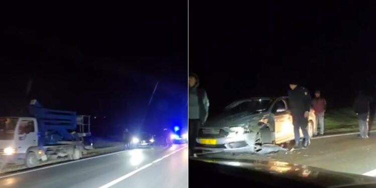 Accident grav la intrare în localitatea Ciucur-Mingir: O mașină de taxi, implicată