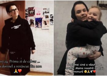 Bucurie mare în familia Dorinei, mamă a trei copii, părăsită de soț pentru amantă, care a cedat nervos: Tânăra nu mai tremură continuu și e fericită să-și revadă micuții, după tratament