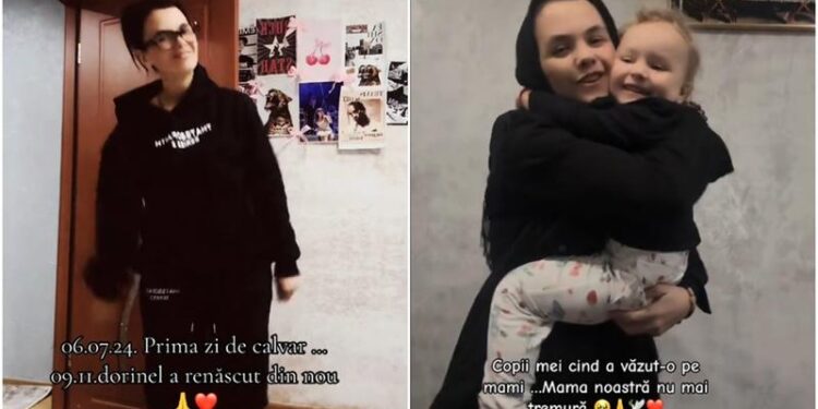 Bucurie mare în familia Dorinei, mamă a trei copii, părăsită de soț pentru amantă, care a cedat nervos: Tânăra nu mai tremură continuu și e fericită să-și revadă micuții, după tratament