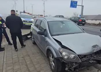 Coliziune în lanț în Alba Iulia: 16 mașini avariate, trafic afectat