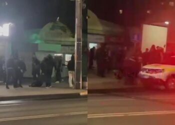 Bătaie în masă, la Buiucani: Mai mulți tineri și-au împărțit pumni și picioare pe o stradă. A intervenit Poliția