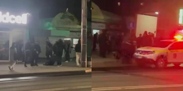 Bătaie în masă, la Buiucani: Mai mulți tineri și-au împărțit pumni și picioare pe o stradă. A intervenit Poliția