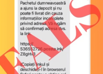 Nouă escrocherie cu Poșta Moldovei: „Adresa este incompletă, apasă aici” – Poliția avertizează