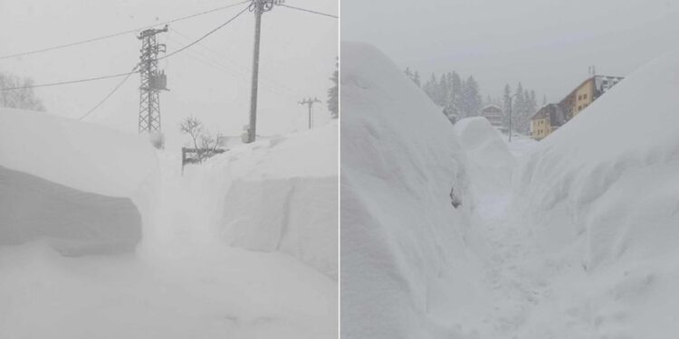 Zeci de mii de gospodării din Bosnia și Herțegovina rămân fără curent din cauza furtunii de zăpadă