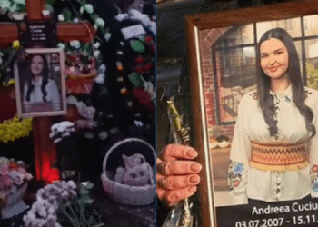 Colegele Andreei Cuciuc i-au adus un omagiu la mormânt, cântând melodia ei preferată „Galbenă Gutuie”