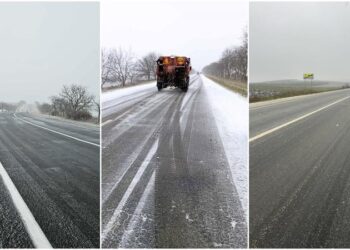 Polei și ghețuș pe drumurile naționale: Drumarii avertizează șoferii care pornesc la drum astăzi noapte sau mâine dimineață
