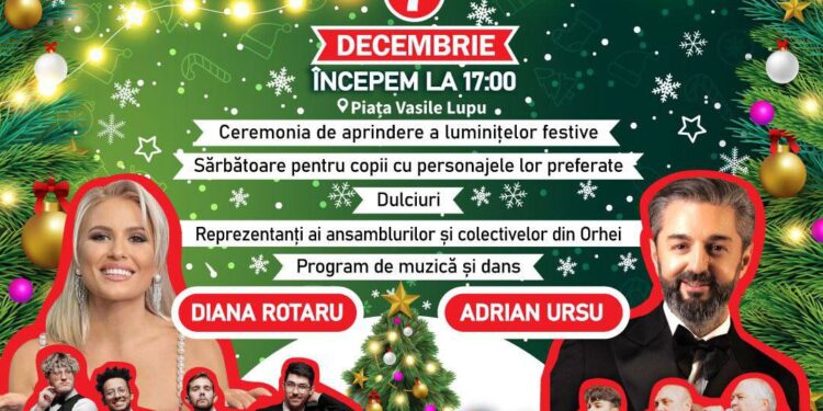 Orheiul deschide sezonul sărbătorilor de iarnă. Tatiana Cociu: «Îi invităm pe toți în orășelul nostru de poveste pe 7 decembrie!»
