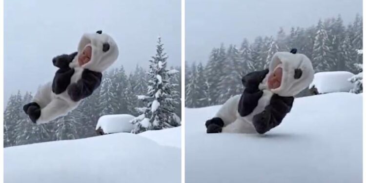 Un influencer rus, surprins aruncându-și bebelușul într-un morman de zăpadă: Bărbatul riscă arestarea.