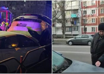 Accident grav la Poșta Veche: Un bărbat află de pe TikTok că automobilul său a fost avariat