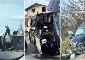 Imagini șocante după accidentul fatal de la Ciorescu: Microbuzul și Toyota distruse complet
