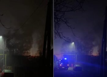 Incendiu puternic în Bălți: O casă a luat foc pe 31 decembrie
