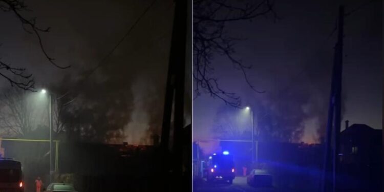 Incendiu puternic în Bălți: O casă a luat foc pe 31 decembrie