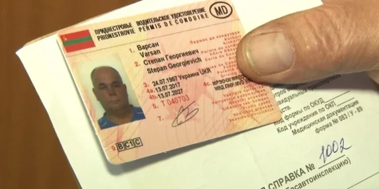 Permisele de conducere din Transnistria ar putea fi interzise în Moldova