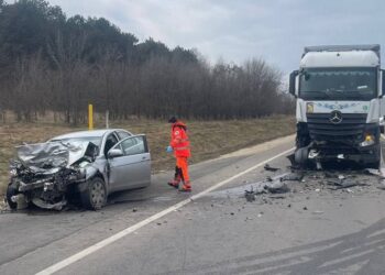 Impact puternic pe traseul Chișinău-Ungheni. Un șofer și-a pierdut viața