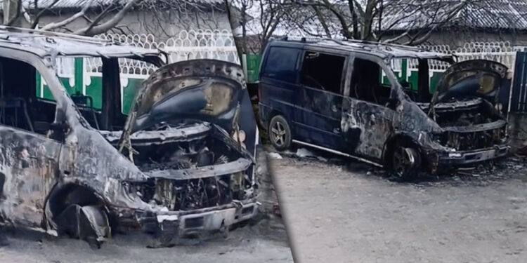 Mașină incendiată la Slobozia-Dușca: Consilierul local, posibil ținta atacului