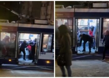 Bătaie într-un troleibuz din Chișinău: Doi bărbați s-au luat la pumni