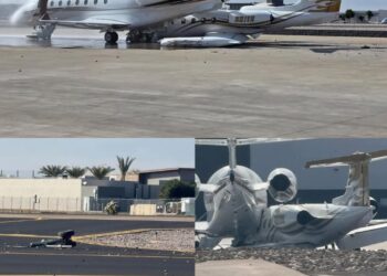 Accident pe aeroportul din Scottsdale: un avion a lovit o aeronavă parcată, o persoană decedată