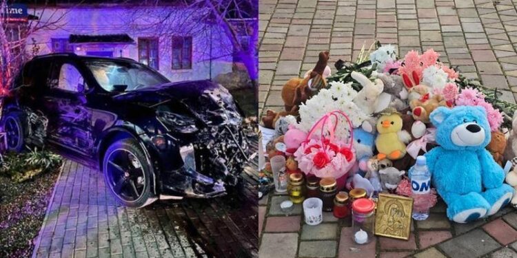 O lună de la tragedia din Bălți, unde un șofer beat cu Porsche-ul a luat viața Polinei, de 8 ani: Termenul de arest preventiv i-a fost prelungit, cu 30 de zile