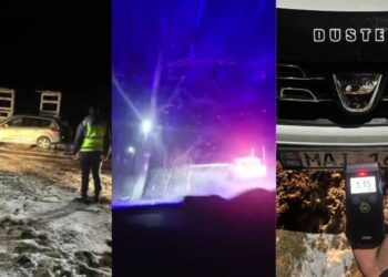 Trei șoferi băuți, opriți de poliție în Strășeni