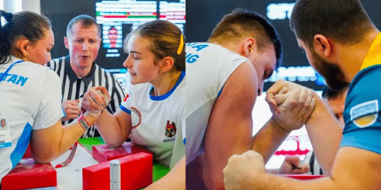 Tinerii moldoveni Alexei Șipilov și Irina Moisova, care au fost medaliați cu aur la Cupa Mondială de Armwrestling, au concurat și la categoria de seniori. Cu ce locuri s-au ales