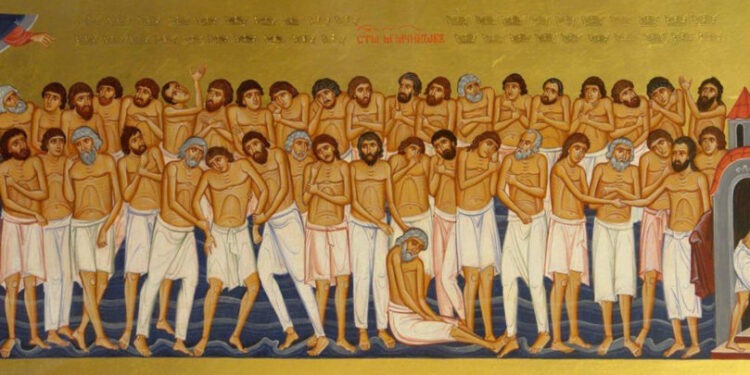 Creştinii ortodocşi de stil vechi sărbătoresc Sfinții 40 de Mucenici