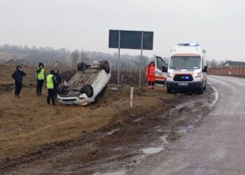 Accident rutier în Căușeni: Șoferiță a derapat din cauza vitezei