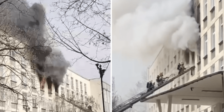 В Бендерском лицее произошел пожар: детей эвакуировали