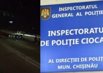 Accident în Chișinău: Un tânăr lovit de un automobil condus de un polițist
