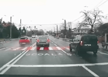 Tânăr sancționat pentru manevre periculoase în trafic