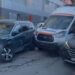 Accident matinal în Chișinău între o ambulanță și un automobil