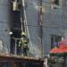 Incendiu în centrul capitalei: pompierii continuă intervenția