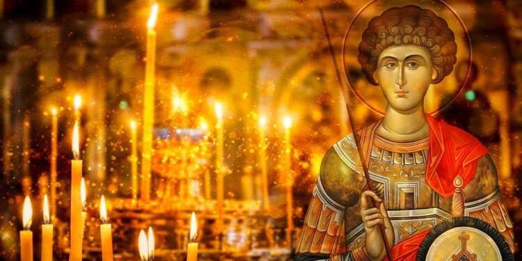 Верующие чтят память святого великомученика Георгия Победоносца