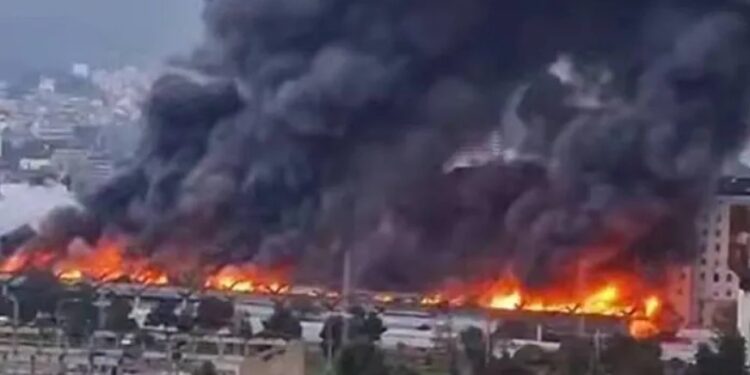 В центре Тбилиси произошел пожар площадью 14 тысяч «квадратов»