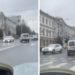 В центре Кишинева водитель сбил дорожный знак