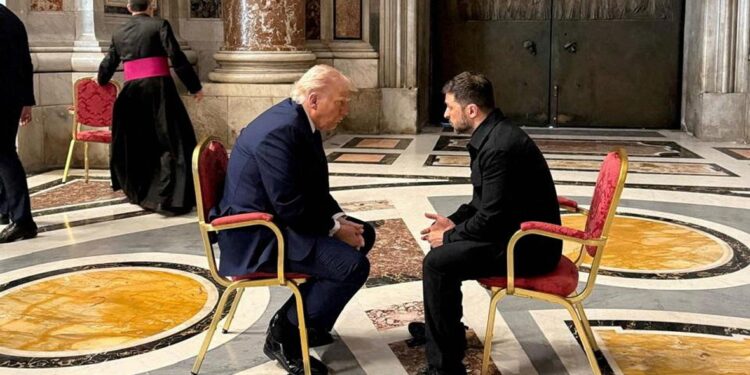 Зеленский раскрыл детали встречи с Трампом в Ватикане