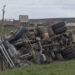 Accident în nordul țării: Autocisternă răsturnată, un rănit