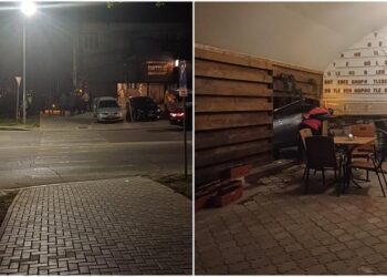 Accident la Ciocana: Un automobil a distrus terasa unui local