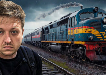 Vloggerul britanic Simon Wilson a filmat o călătorie cu trenul moldovenesc din București spre Chișinău