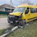 Microbuz școlar din Ocnița implicat într-un accident rutier
