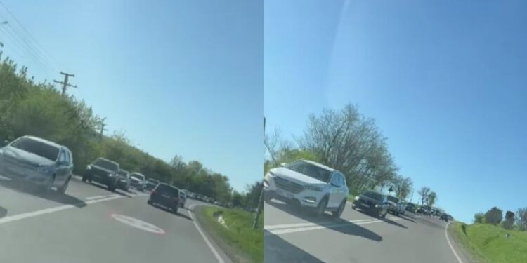 Trafic îngreunat la Strășeni: Două accidente au format ambuteiaje kilometrice, dinspre Călărași