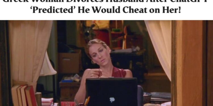 Femeie din Grecia divorțează după ce AI i-a prezis infidelitatea soțului