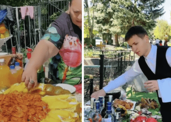 Столы ломятся от яств, музыка и официант: в Сороках с размахом отметили Радоницу