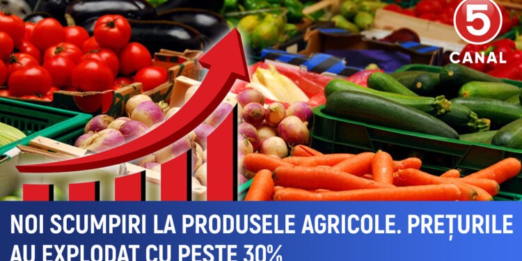 Scumpiri în agricultură: Prețurile produselor agricole au crescut cu 30% în primul trimestru din 2025