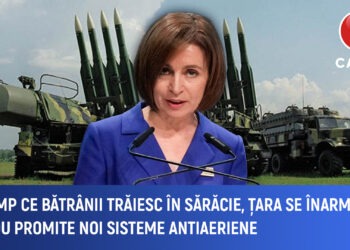 În timp ce bătrânii trăiesc în sărăcie, Sandu promite înarmare cu noi sisteme antiaeriene